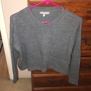 NWOT don’t ask why charcoal grey cropped sweater